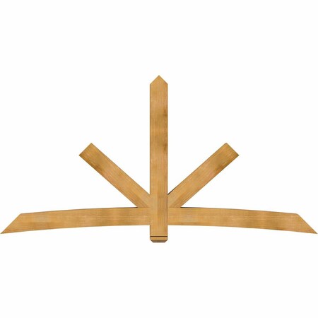 Ekena Millwork Alberta Rough Sawn Timber Gable Bracket, Western Red Cedar, 108"W x 54"H x 6"D x 6"F, 12/12 Pitch GBW108X54X0606ALB00RWR
